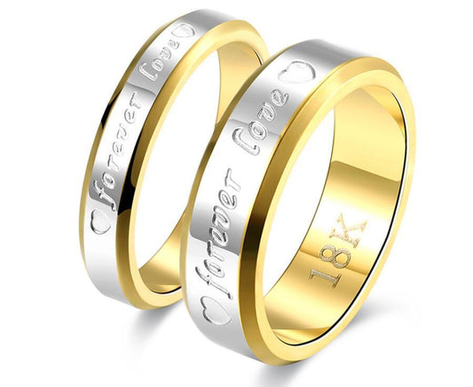 Stainless Steel Couple Ring Set For Men And Women Wedding Engagement Band Durable Anniversary Gift For Couples