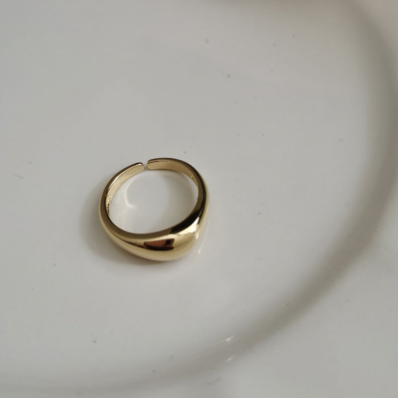 Womens Geometric Ring Adjustable Retro Design Electroplated Finish Individually Packed Everyday Sparkle Finish