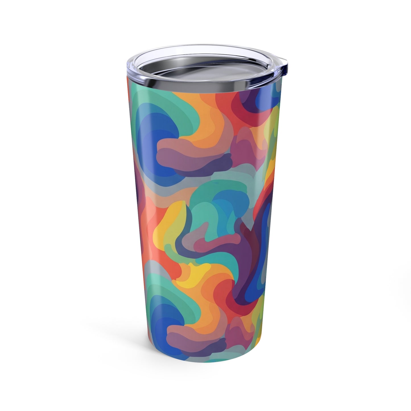 20oz Stainless Steel Tumbler With Printed Design Double Wall Vacuum Insulated Leak Proof Thermal Coffee Travel Mug