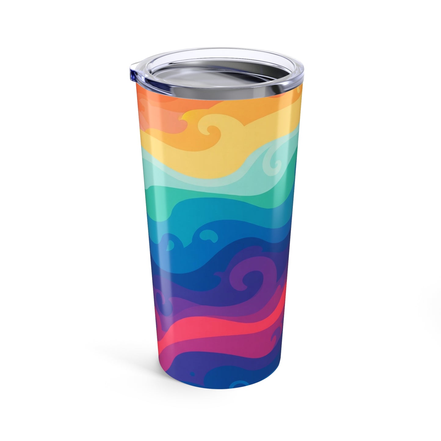 20oz Stainless Steel Printed Tumbler Double Wall Vacuum Insulation Spill Resistant Travel Mug For Hot And Cold