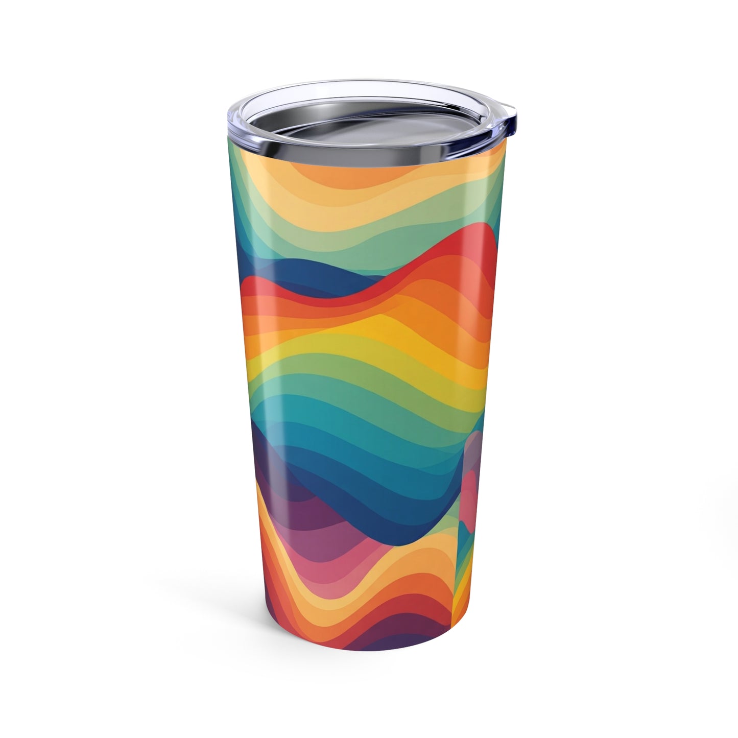 20 Oz Stainless Steel Travel Mug With Printed Design Double Wall Vacuum Insulated Spill Resistant Hot Cold