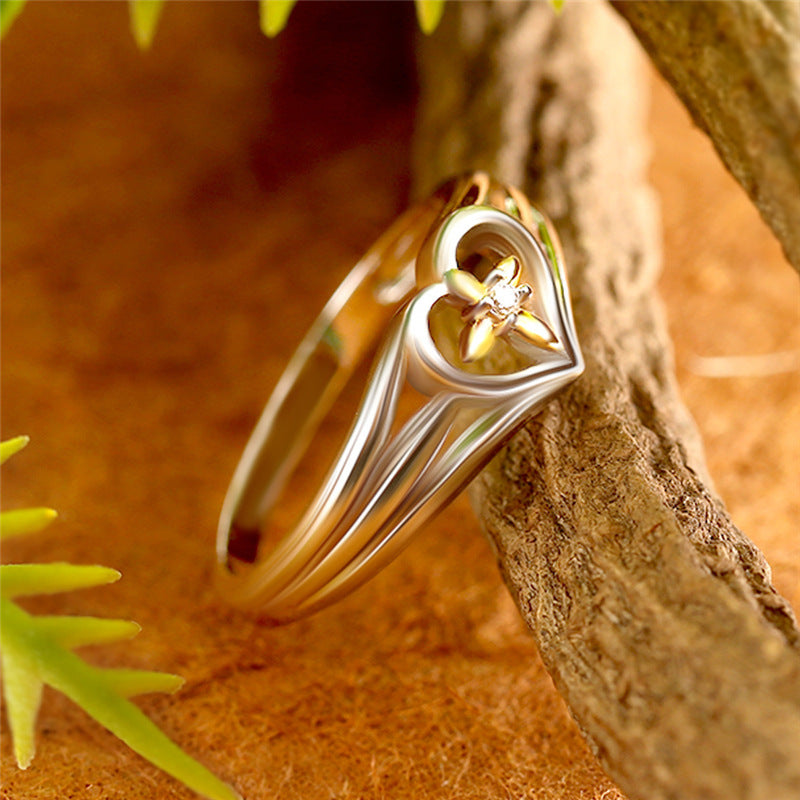 Love Cross Diamond Ring