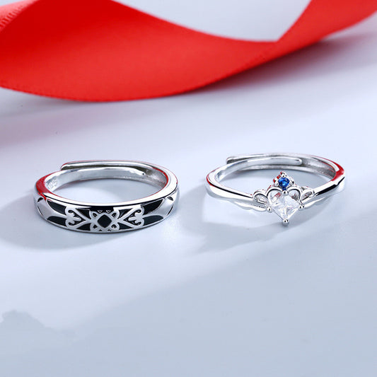 Couple Copper Rings For Him And Her Electroplated Matching Bands With Simple Design And Promise Jewelry For Anniversary