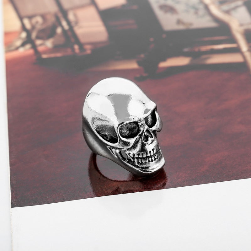 Unisex Skull Ring Electroplated Alloy Ghost Head Ring Punk Biker Jewelry Accessory European American Style Now