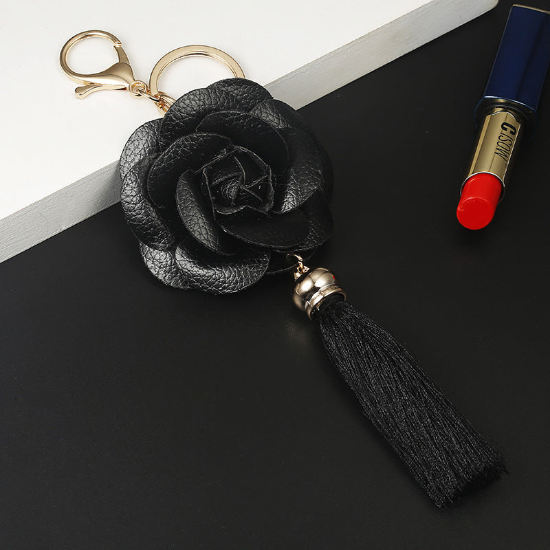 Leather Tassel Keychain for Phone Case and Luggage