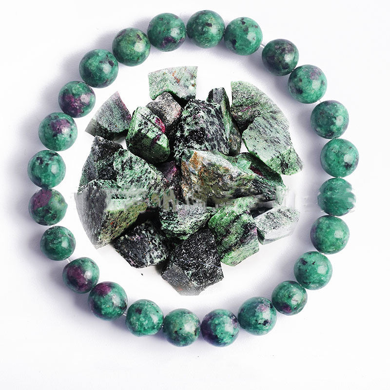 Unisex Bead Bracelet Natural Stone Hand Polished Vintage Geometric Spherical Design for Women and Men Elegance