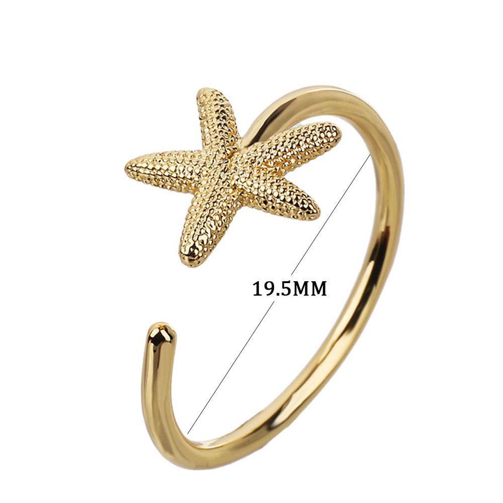 Women's Adjustable Fashion Ring Electroplated Copper Simple Design Everyday Jewelry Gift For Everyday Use Gift