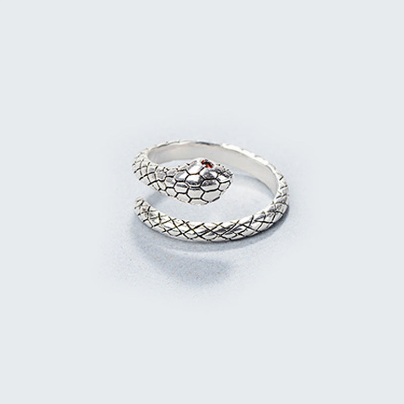 Unisex Zodiac Animal Ring Adjustable Copper Zircon Inlay European American Styles White Jewelry For Daily Wear