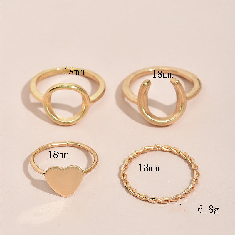 Fashionable Zinc Alloy Ring For Women Beautiful Everyday Accessory High Quality Design Ring Elegant Shine Look