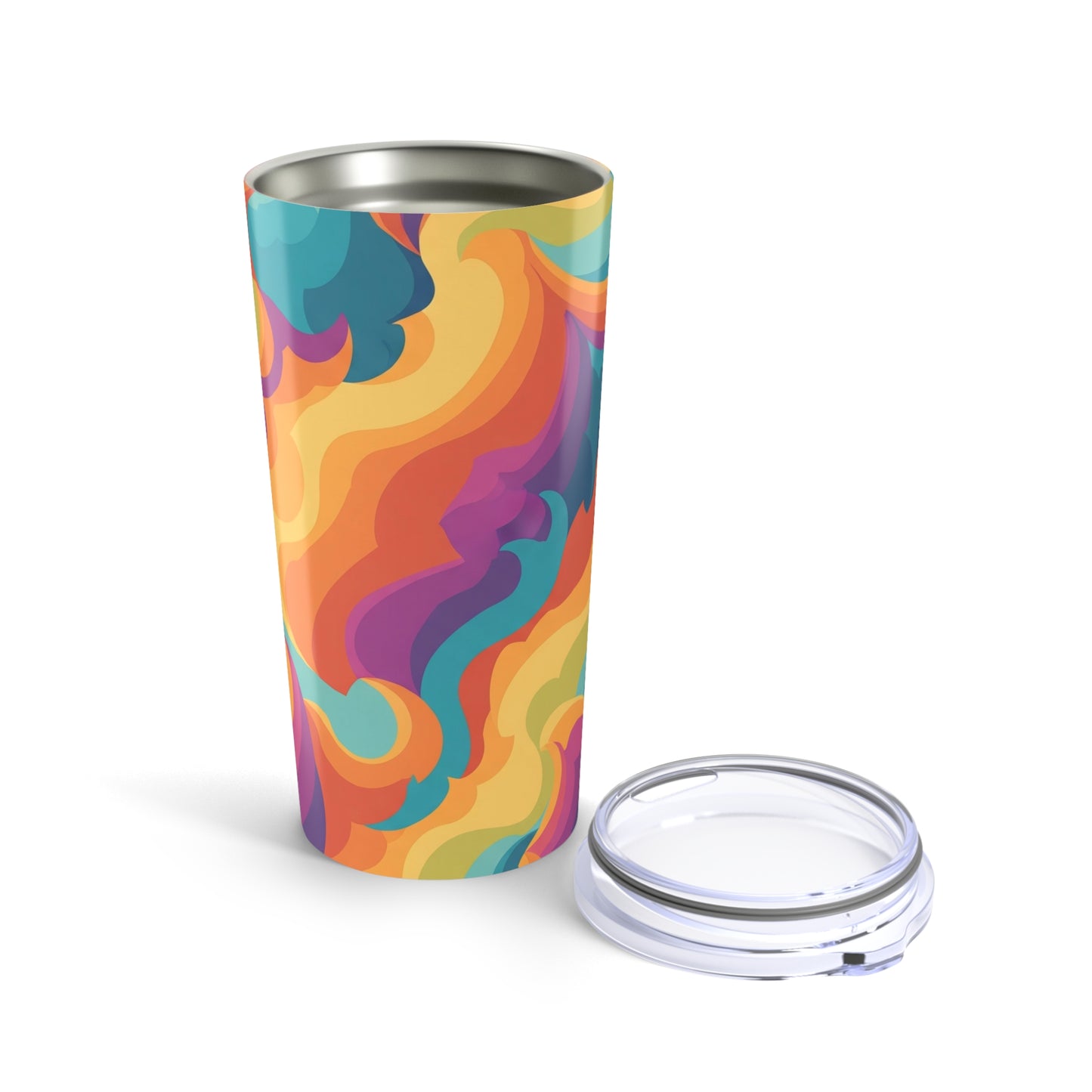 20oz Stainless Steel Tumbler With Double Wall Vacuum Insulation For Hot Or Cold Beverages Spill Resistant Travel