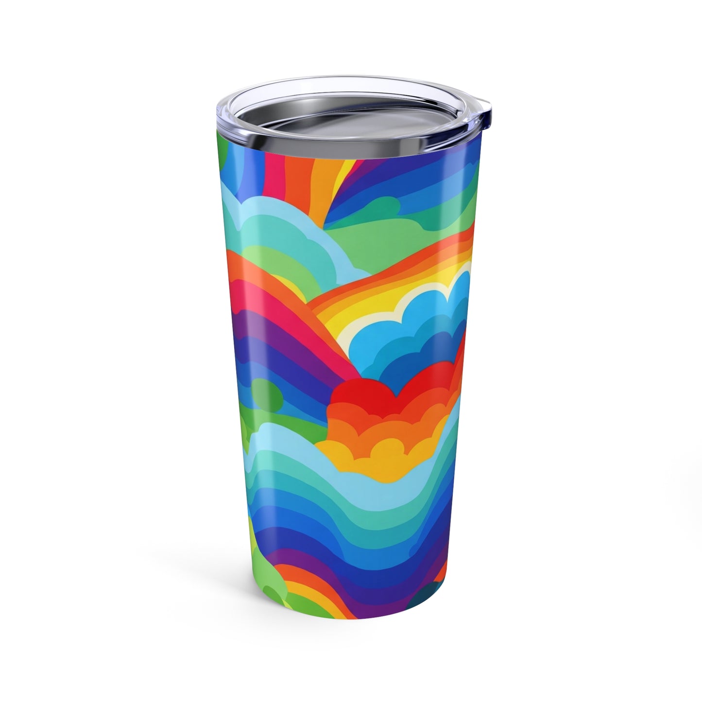 20oz Stainless Steel Tumbler With Double Wall Insulation Spill Resistant Printed Travel Mug Durable Dishwasher Safe