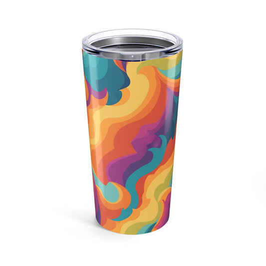 20oz Stainless Steel Tumbler With Double Wall Vacuum Insulation For Hot Or Cold Beverages Spill Resistant Travel