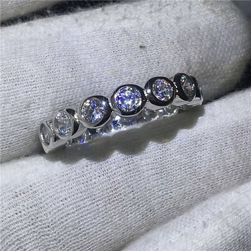 Durable Alloy Wedding Ring For Him And Her Engagement Band