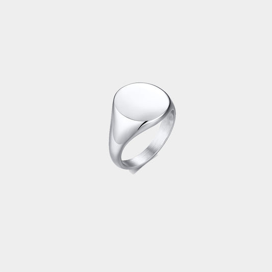 Polished Titanium Steel Exquisite Ring for Everyday Wear Sleek Minimalist Accessory Durable Comfort Daily Wear