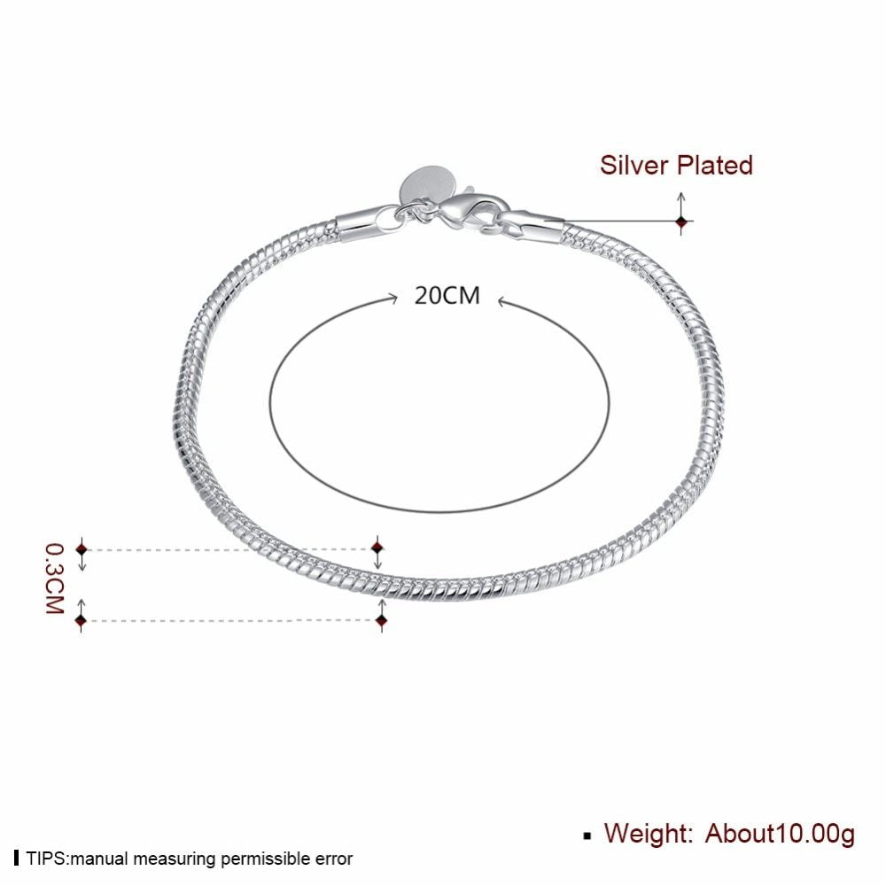 Geometric Snake Bone Pattern Copper Bangle Bracelet Electroplated Silver Matte Women Jewelry Fashion Accessory