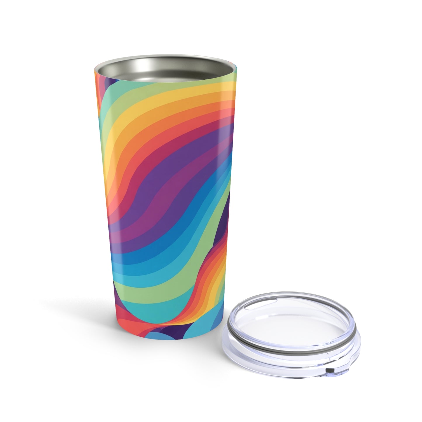 20oz Stainless Steel Insulated Tumbler With Printed Design Double Wall Vacuum Sealed Hot Cold Travel Coffee Mug
