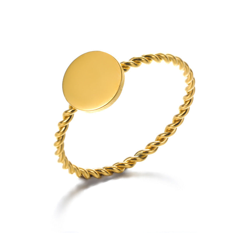 Couples Stainless Steel Rings Twisted Butterfly Cross Palm Circle Design Matching Band Set Electroplated Metal