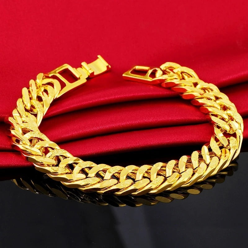 Mens Brass Bracelet Gold Tone Fashion Accessory For Everyday Wear And Special Occasions Jewelry Bracelet Style