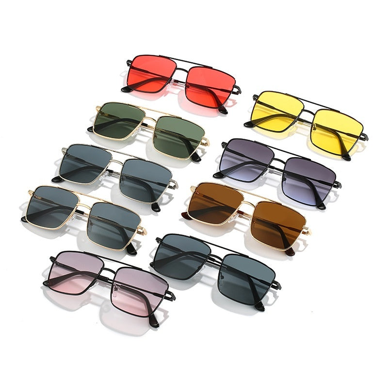 Retro Metal Frame Sunglasses For Cycling And Stage Performance With Ocean Lens Design Glasses For Outdoors Use