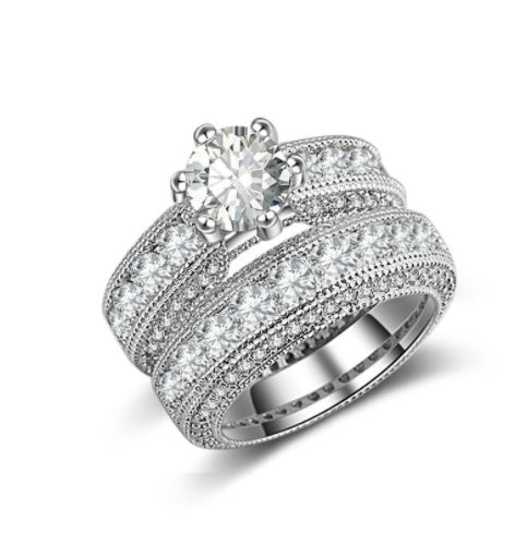 Geometric Pear Drop Copper Ring With Zircon For Festivals