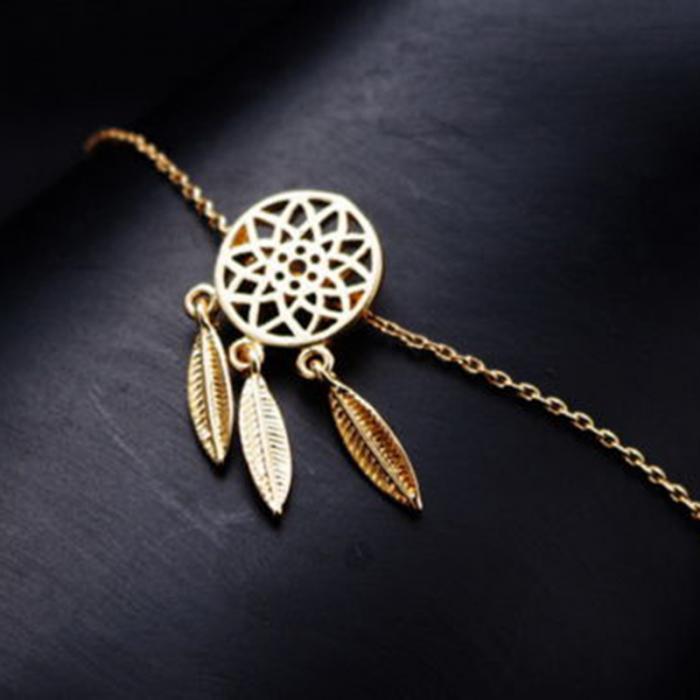 Womens Cartoon Animal Zodiac Openwork Bracelet Feather Alloy Jewelry Gift For Her Zodiac Lovers For Daily Wear