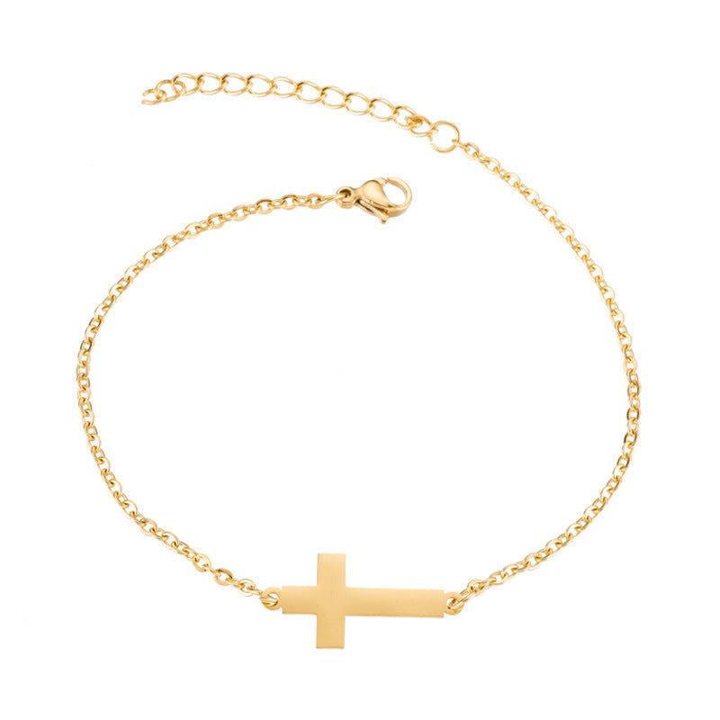 Cross Bracelet Alloy Plated Fashion Jewelry Accessory Religious Gift Bracelet For Women And Men Stylish Jewelry