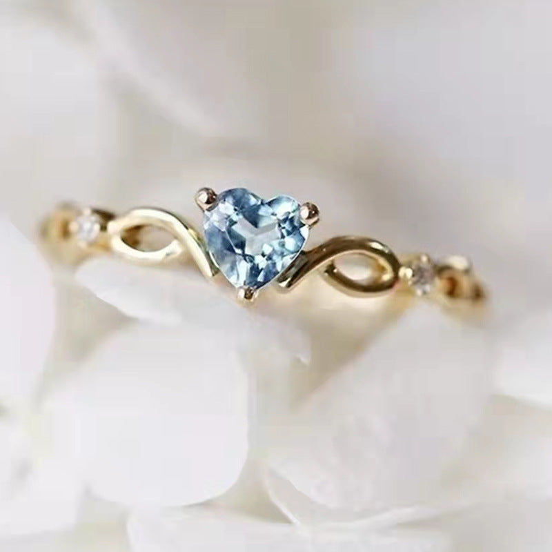 Women Silver Ring Inlaid Gems Mosaic Geometric Design 925 Sterling Silver Electroplated Jewelry Gem Inlay Mosaic Finish