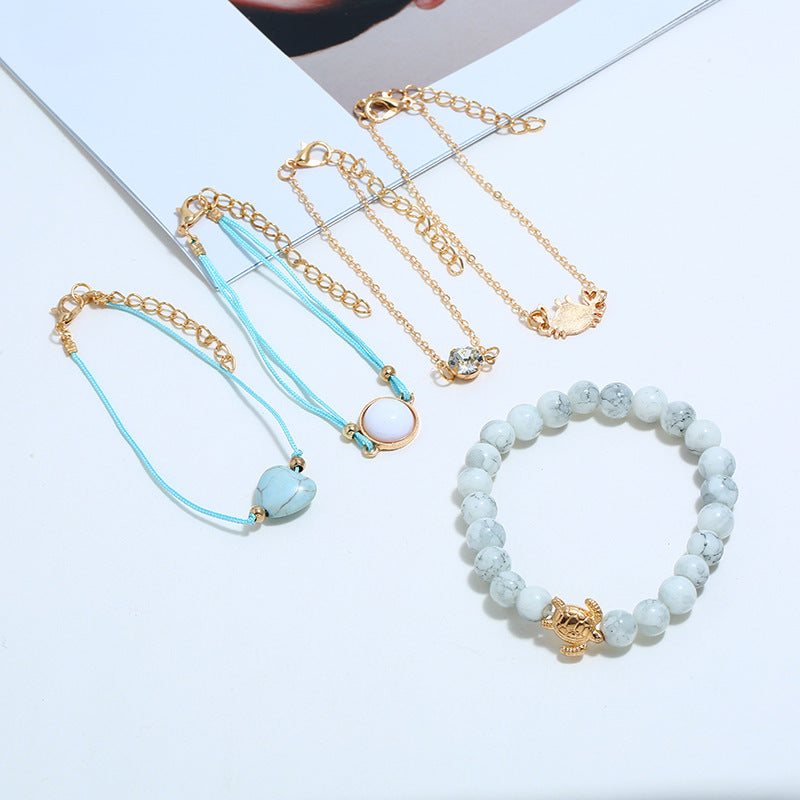 Crab Charm Bracelet Women and Girls Adjustable Alloy Animal Design Fashion Wristband for Everyday Wear Trendy