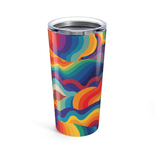 20 Oz Stainless Steel Tumbler With Double Wall Vacuum Insulation Spill Resistant Travel Coffee Mug With Printed