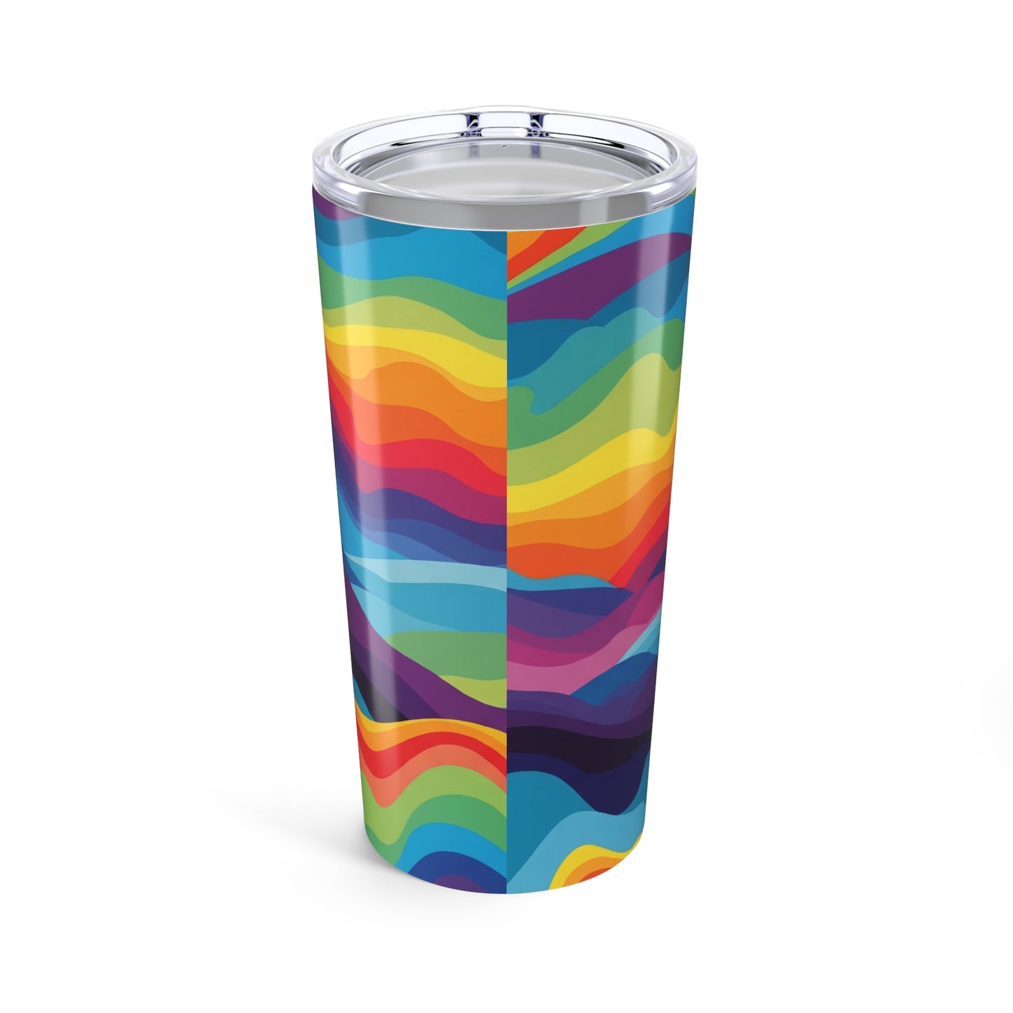 Twenty Oz Stainless Steel Tumbler With Design Double Wall Vacuum Insulated Spill Resistant Travel Mug For Beverages