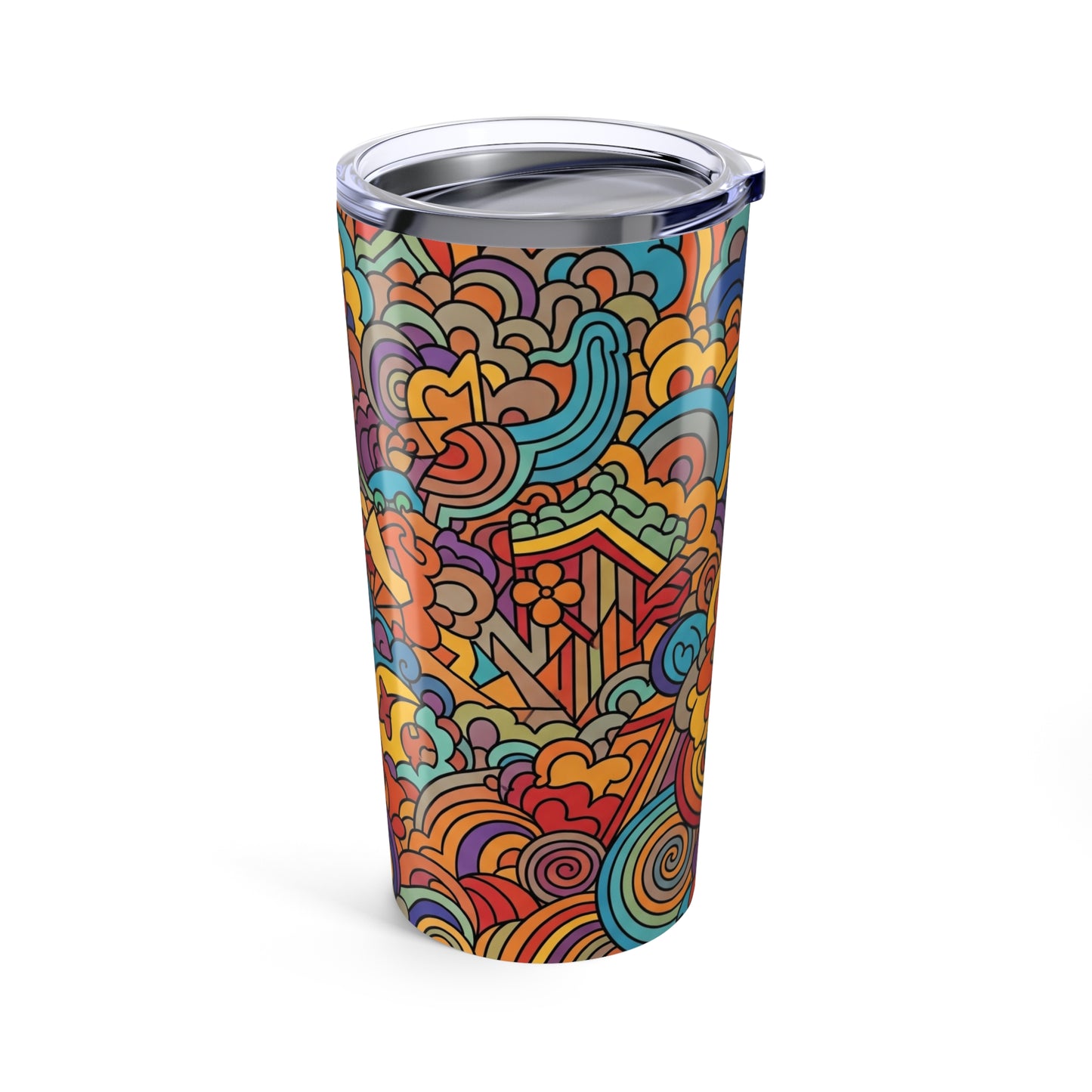 20oz Stainless Steel Tumbler With Double Wall Vacuum Insulation Spill Resistant Travel Mug Keeps Drinks Hot Cold