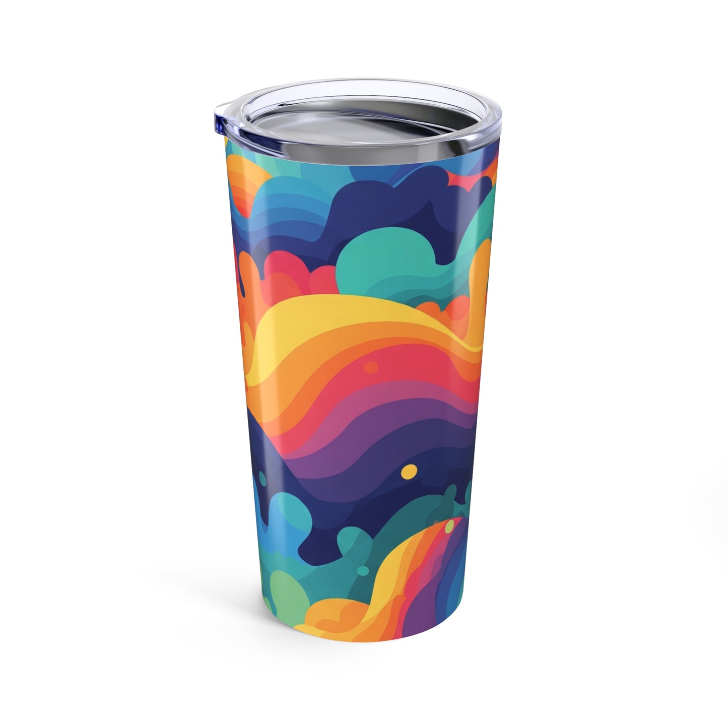 20oz Stainless Steel Tumbler With Printed Artwork Double Wall Vacuum Insulation Keeps Drinks Hot Or Cold BPA Free