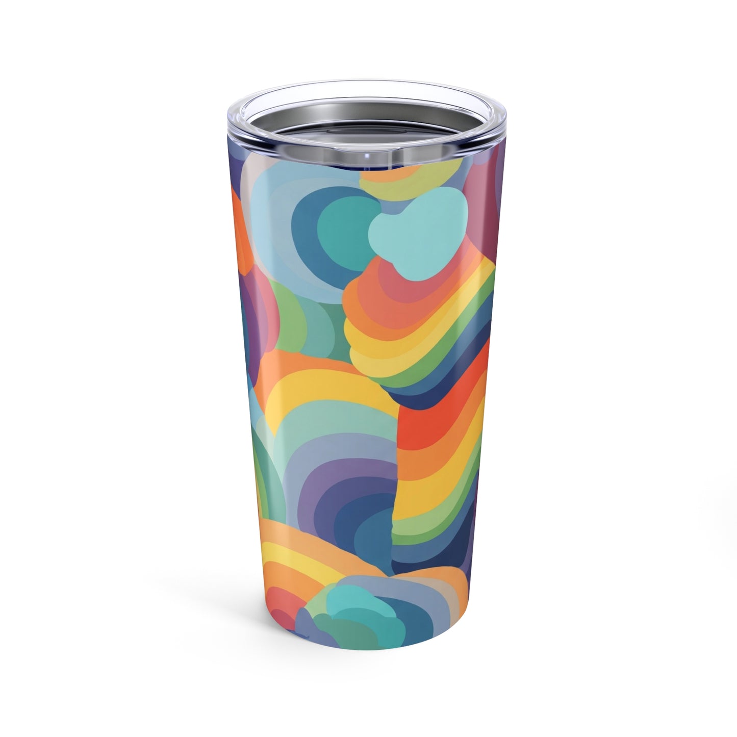 20oz Stainless Steel Printed Tumbler With Double Wall Vacuum Insulation Spill Resistant For Hot And Cold Beverages