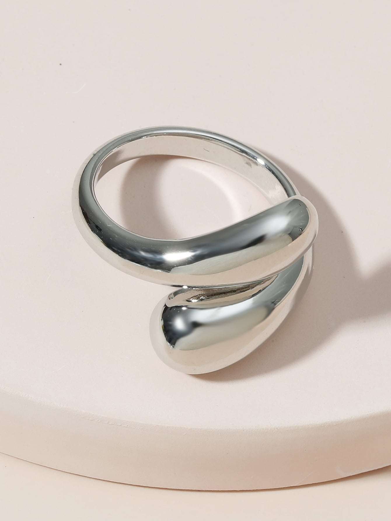 Womens Fashion Jewelry Adjustable Ring Silver Alloy Trendy Design Great Gift For Her Durable Everyday Wear For Women