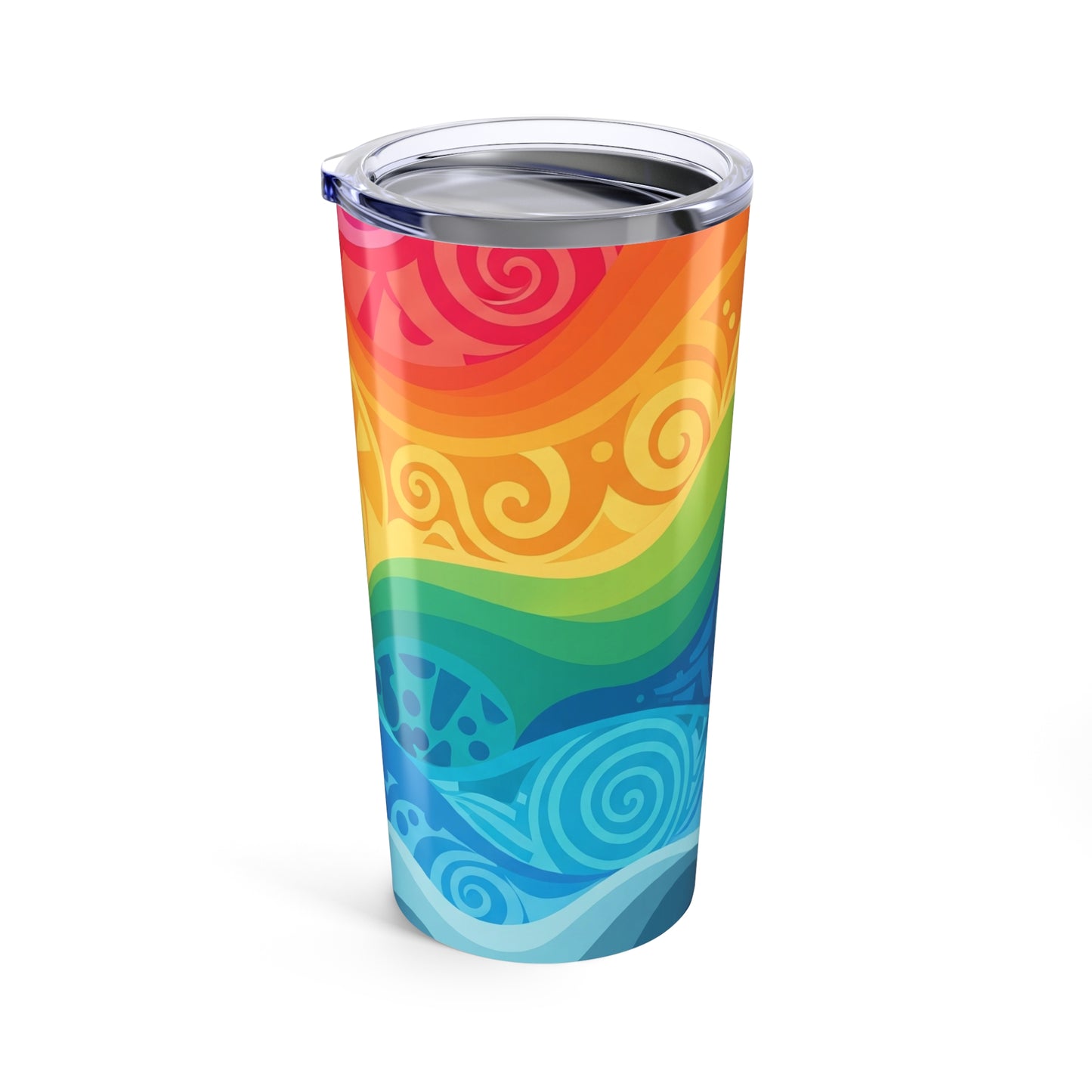 20 Oz Stainless Steel Travel Mug With Vacuum Insulation Keeps Drinks Hot Or Cold Leak Proof Durable Printed Design