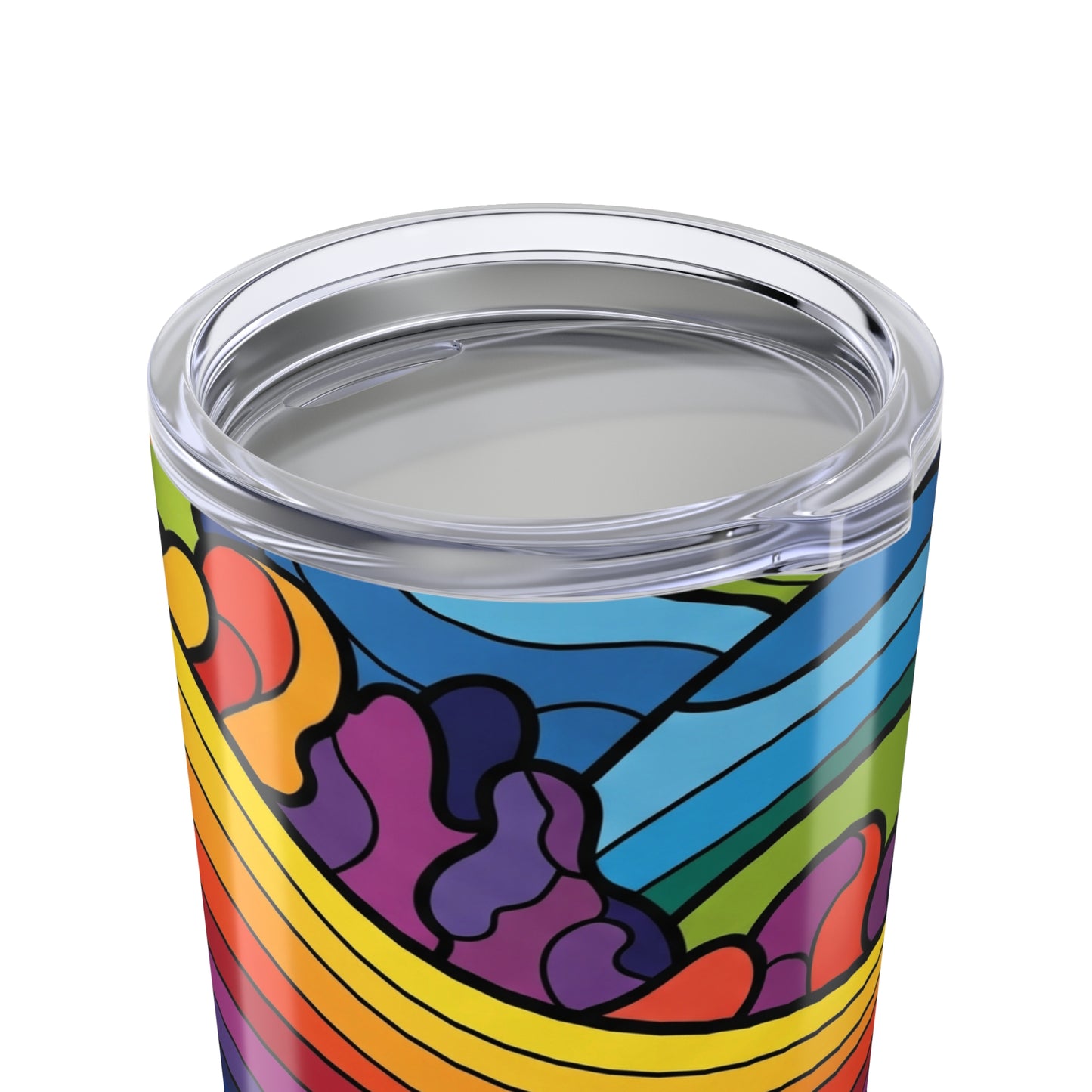 20 Ounce Stainless Steel Tumbler With Double Wall Vacuum Insulation For Hot Or Cold Beverages Printed Design