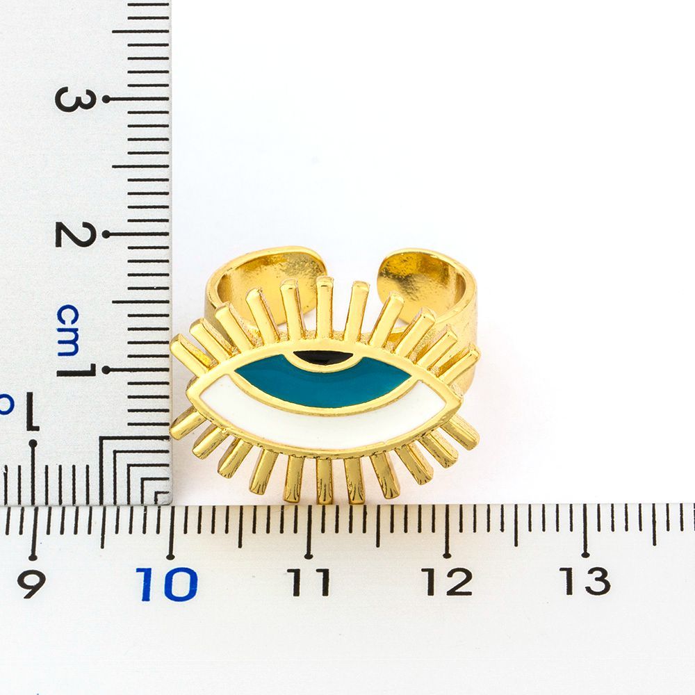 Gold Plated Copper Ring 18K Brass Fashion Jewelry for Women