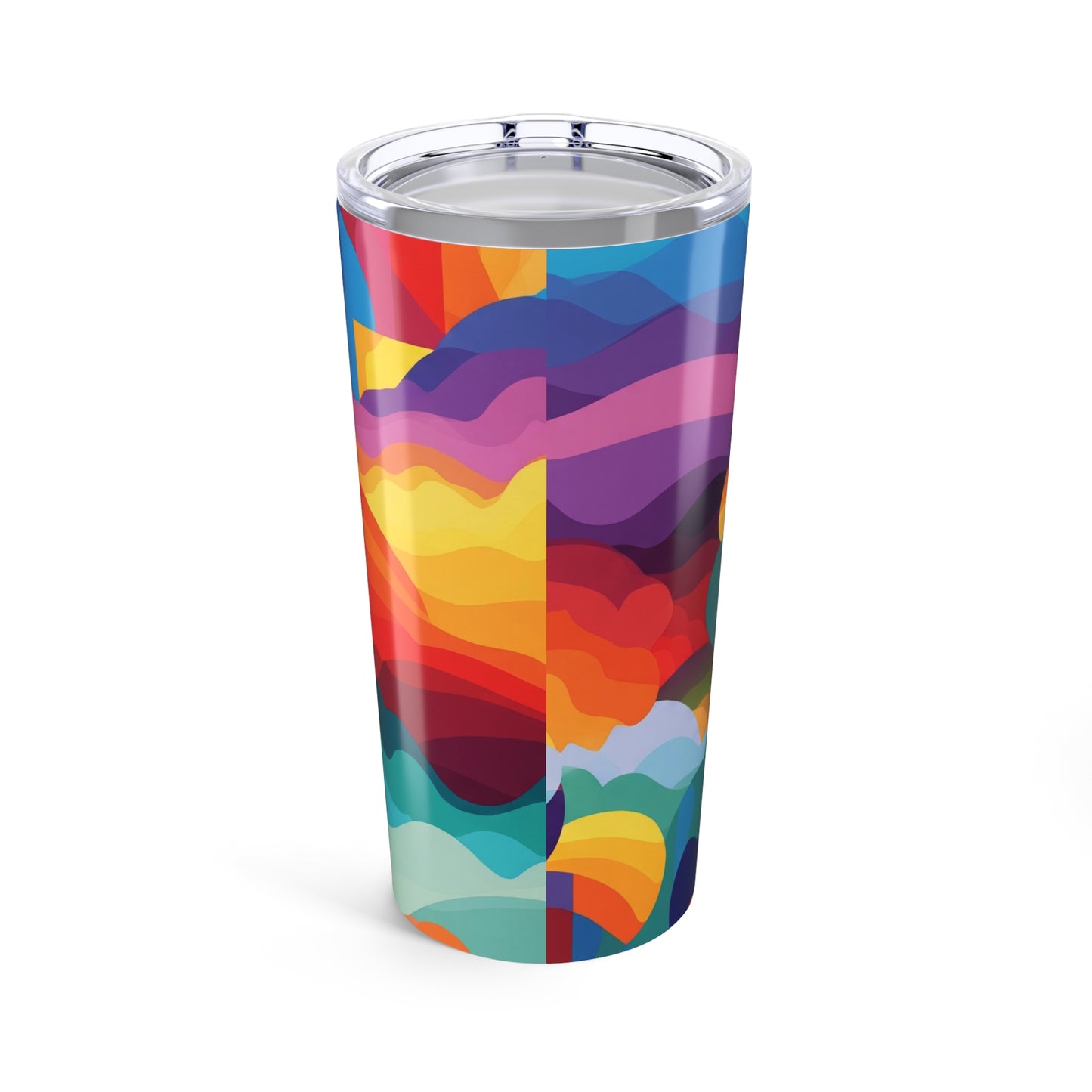 20 Ounces Stainless Steel Travel Mug Double Wall Vacuum Insulation Spill Resistant Dishwasher Safe Printed Coffee