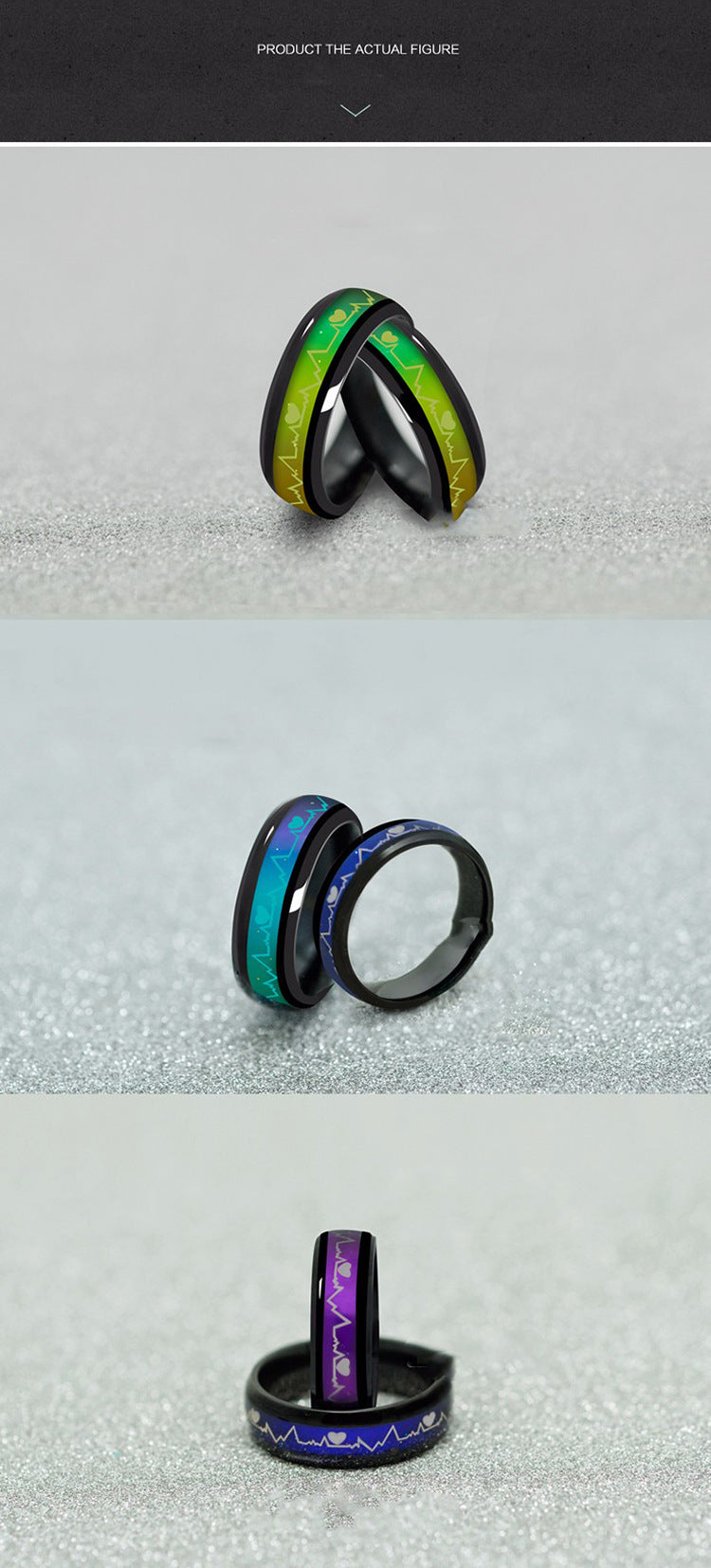 Unisex Ring Stainless Steel Couple Rings With Geometry Pattern 6mm Width Band For Birthdays And Valentines Days