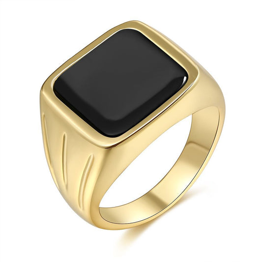 Gold Plated Vintage Couple Ring For Women And Men Copper Anniversary Gift Jewelry Environment Friendly Classic
