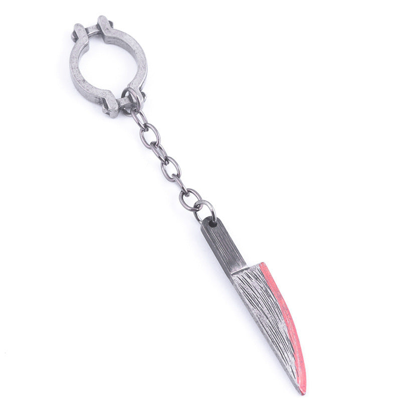 Unisex Metal Sickle Keychain Halloween Theme Pendant Car Key Accessory Individually Packed Metal Pendant For Car Key
