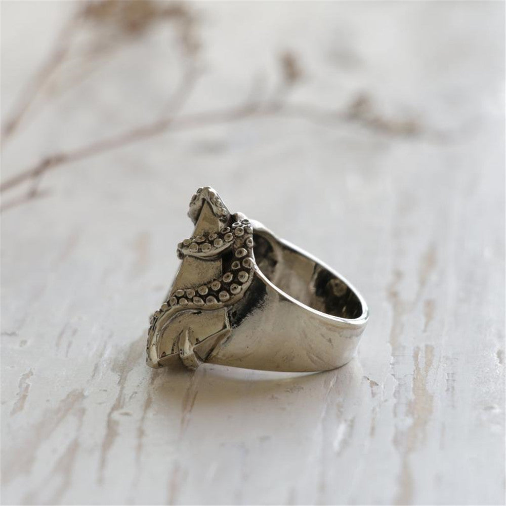 Eye of Horus Ancient Egyptian Ring Electroplated Alloy Fashion Statement Ring Individually Packed Polished Look