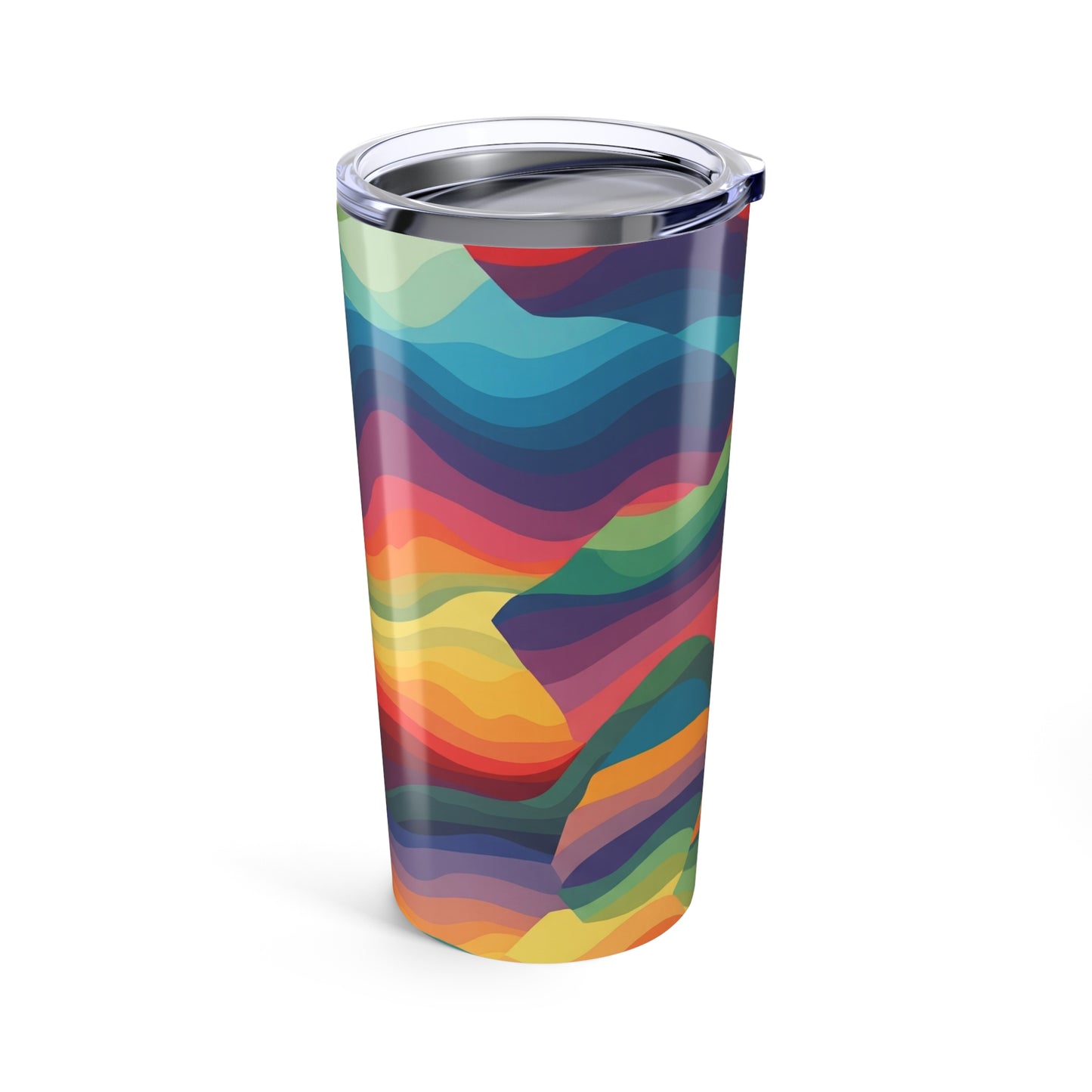 20oz Stainless Steel Travel Mug With Double Wall Vacuum Insulation Leak Proof Lid Printed Design For Beverages