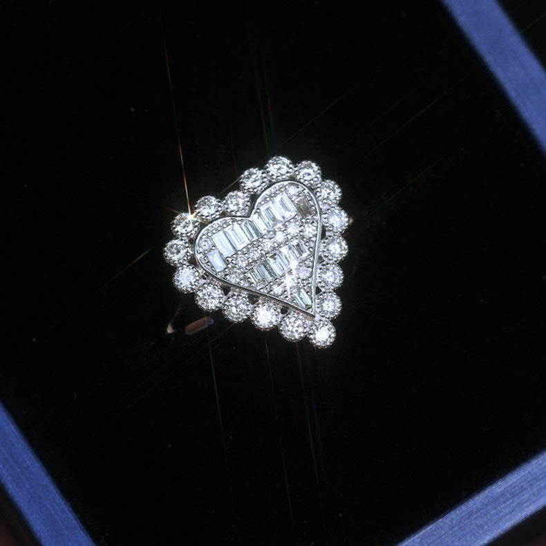 Geometric Zircon Ring Gold Plated Copper Fashion Jewelry Elegant Dainty European Style Sizes 6 7 8 9 10 Classy