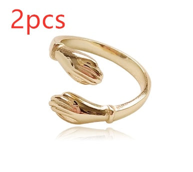 Sterling Silver Finger Ring For Women Geometric Design With Gemstones 925 Silver Plated Finishing Elegant Ring