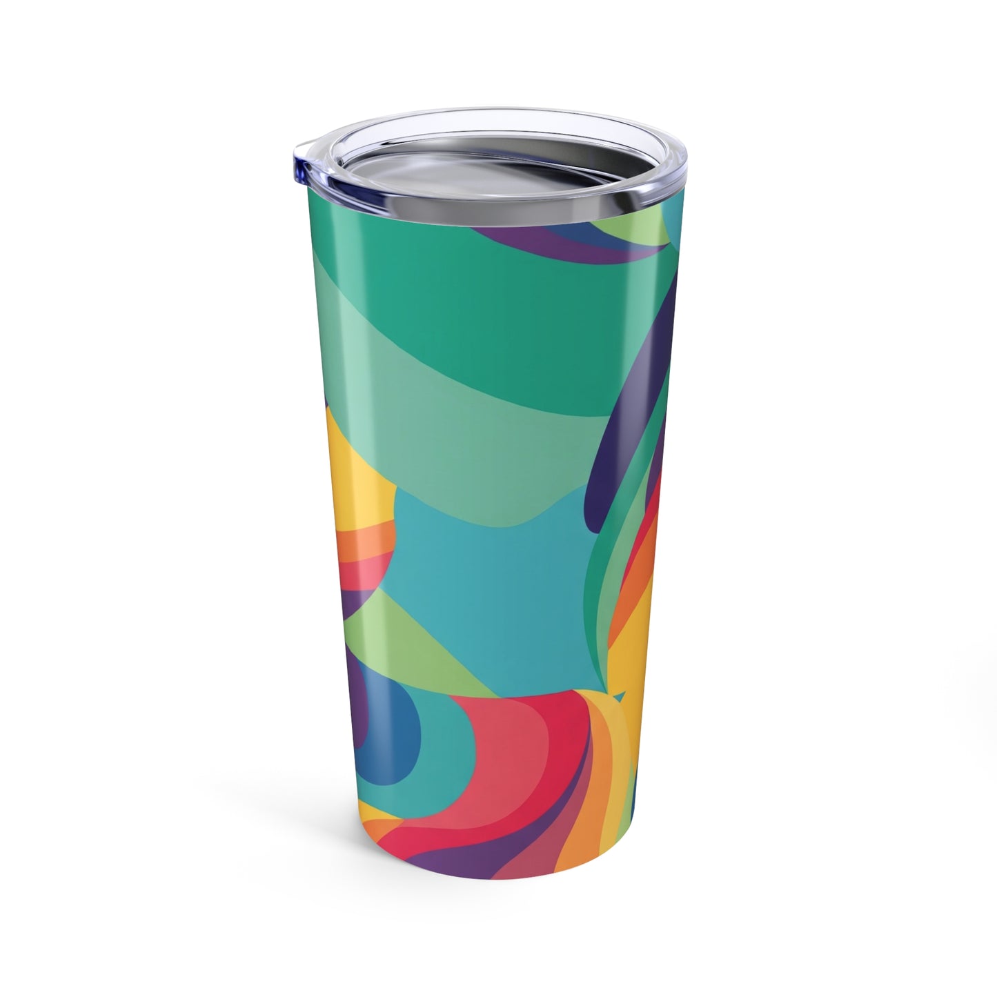 20oz Stainless Steel Tumbler With Printed Design Double Wall Vacuum Insulated Leak Proof BPA Free Coffee Mug Hot