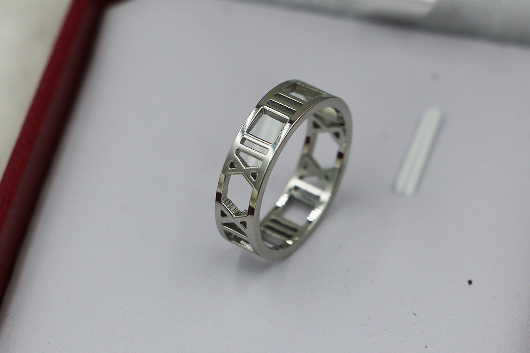 Titanium Steel 18K Couple Ring For Men And Women Elegant Modern Anniversary Jewelry Durable Love Token For All