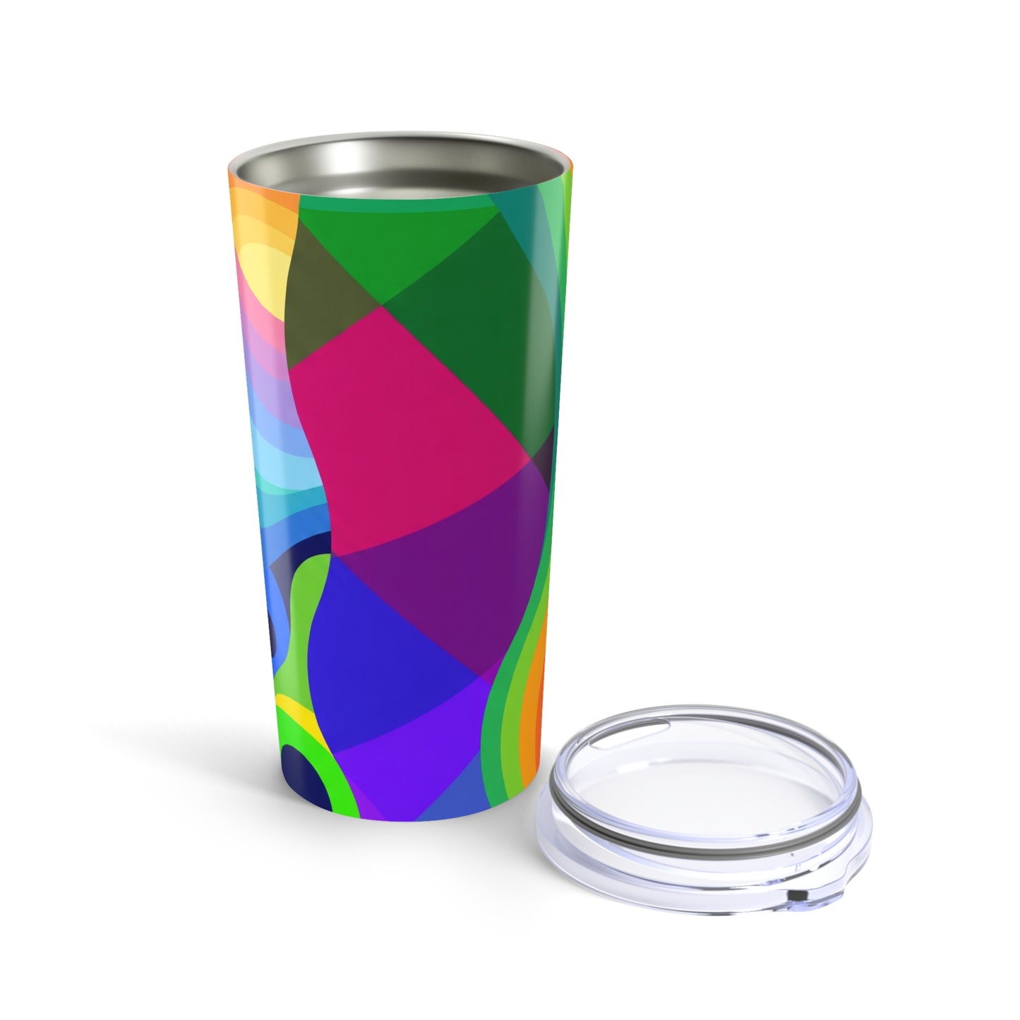 20oz Stainless Steel Tumbler With Double Wall Vacuum Insulation Leak Proof Lid Printed Travel Mug For Office Use