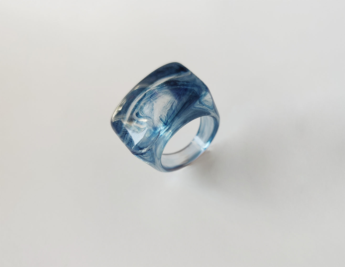Geometric Acrylic Resin Ring Unisex Minimalist Fashion Jewelry Statement Ring For Women And Men Everyday Style