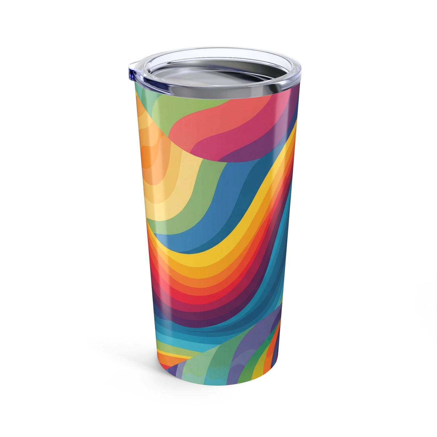 20 Oz Steel Insulated Tumbler With Lid Spill Resistant Travel Mug BPA Free Durable Printed For Hot Or Cold Drinks